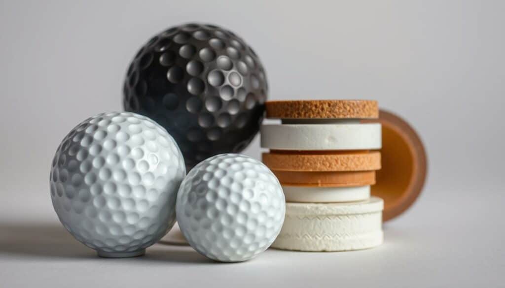 aus was besteht ein golfball