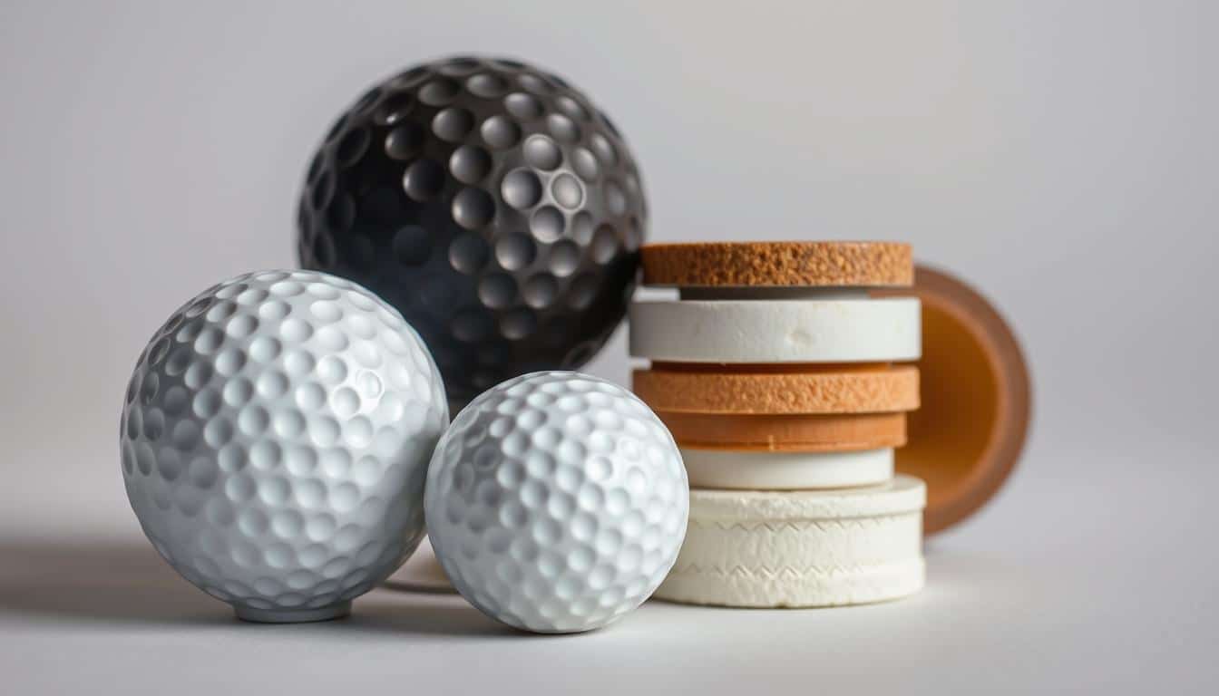 aus was besteht ein golfball