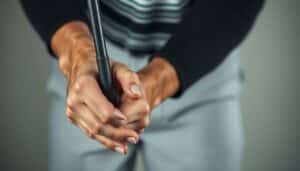 wie hält man einen golfschläger
