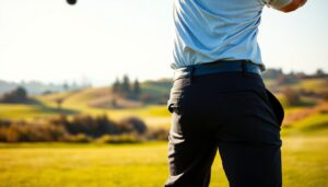 Becken und Hüfte im Golfschwung: Drehen, nicht schieben!