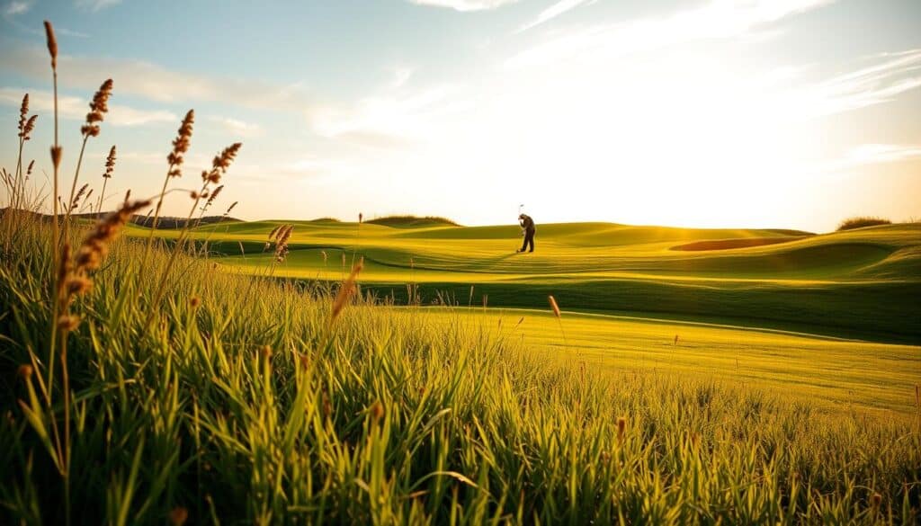 Das Rough eines Golfplatzes