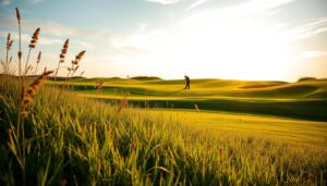 Das Rough eines Golfplatzes