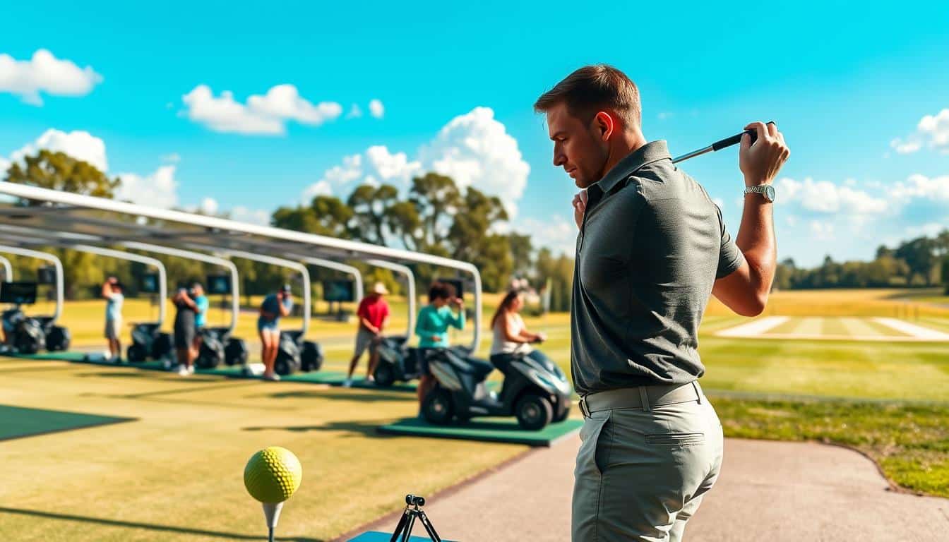 Das machen Golfspieler auf einer Driving Range