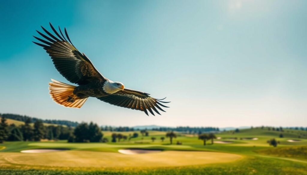 Eagle beim Golf