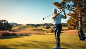 Einsatz der Arme für mehr Weite mit dem Driver