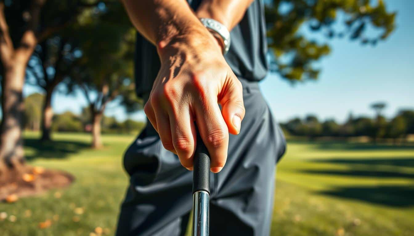 Golfgriff den Golfschläger richtig halten