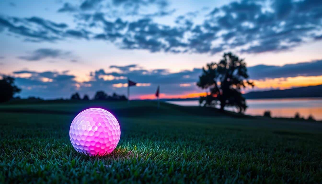 Leuchtbälle - Golfen in der Dämmerung