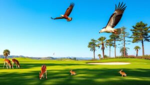 Tiere auf dem Golfplatz